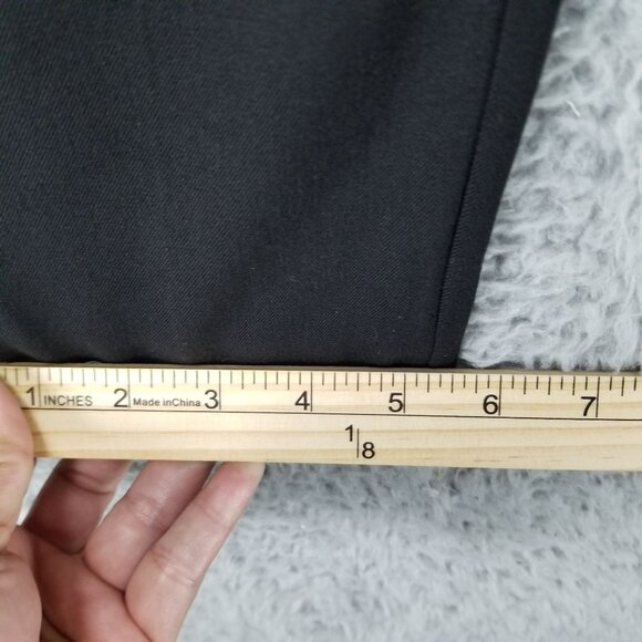 Rampage Pants Womens 1 Black Stretch Mid Rise Solid Button Detail Trouser - Picture 6 of 14